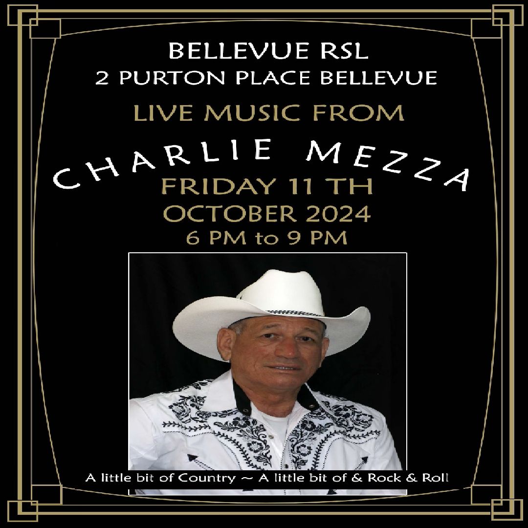 FREE Country Rock & Roll Night Featuring the one and only Charlie Mezza