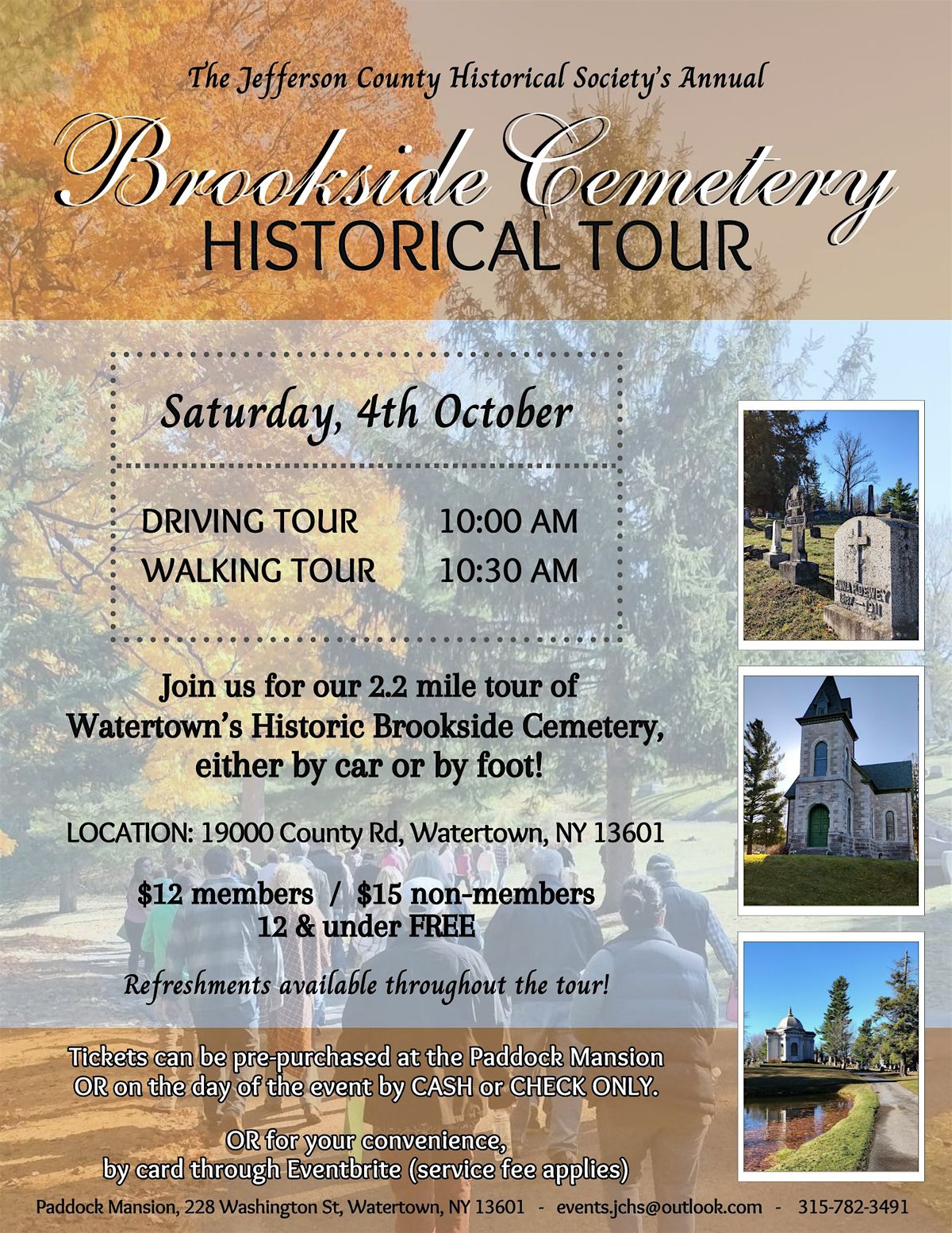 Brookside Cemetery Historical Tour