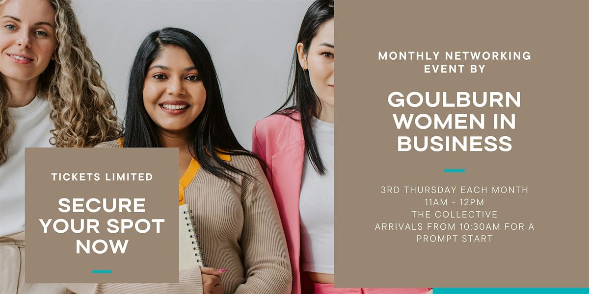 Goulburn Women In Business Monthly Networking Event