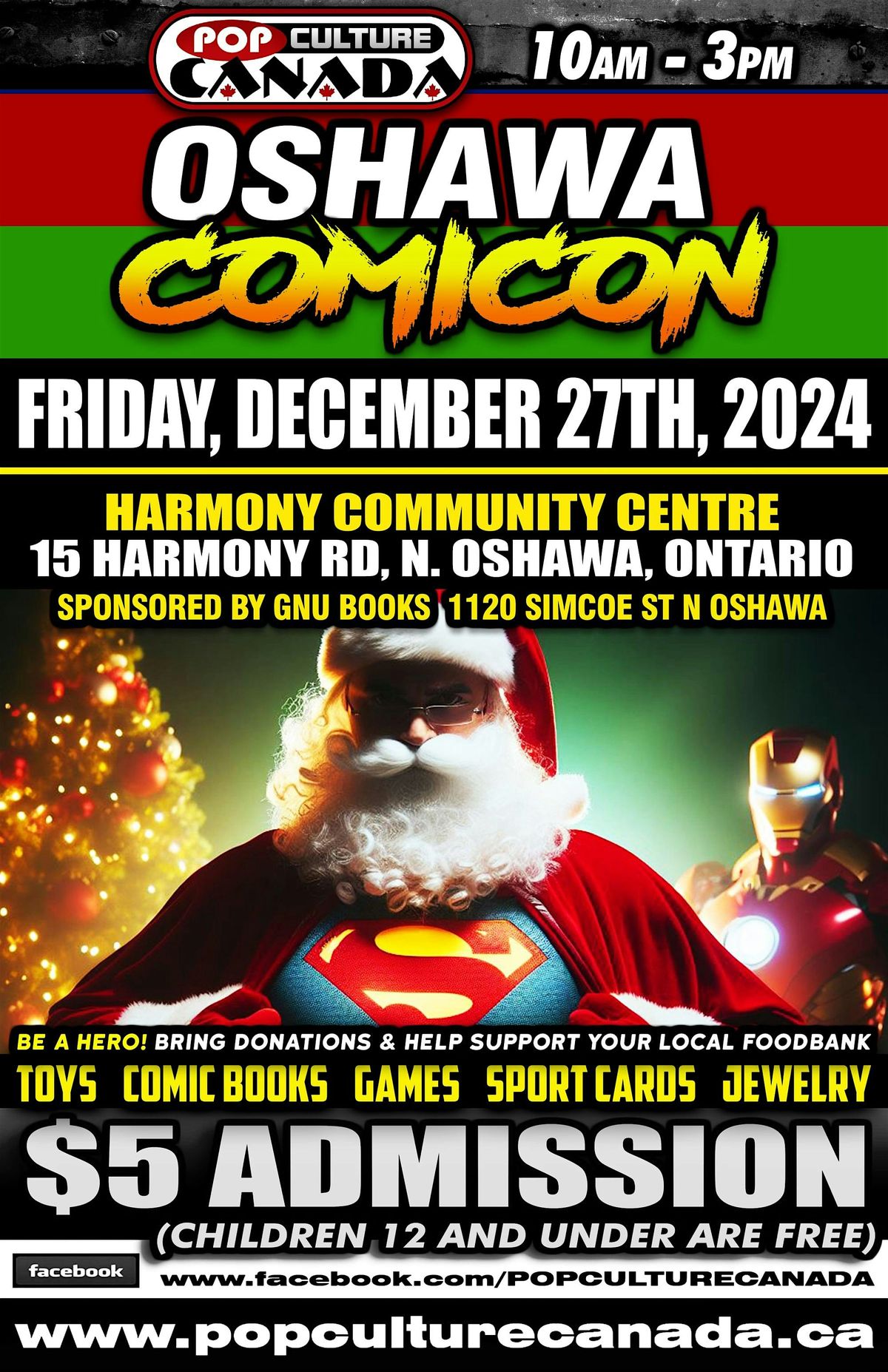 Oshawa  ComiCon :  December 27th 2024  :  Comic Con