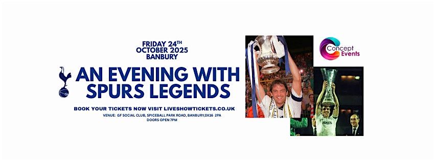 An Evening with Spurs Legends- Gary Mabbutt & Graham Roberts