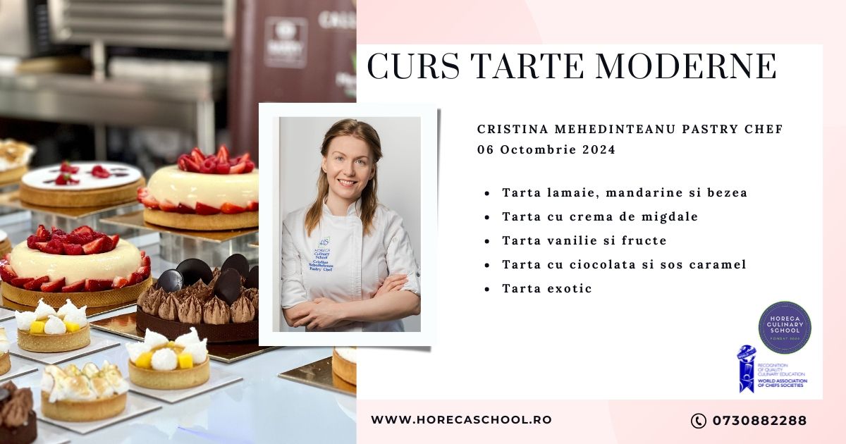 SOLD OUT! CURS TARTE MODERNE - Cristina Mehedinteanu