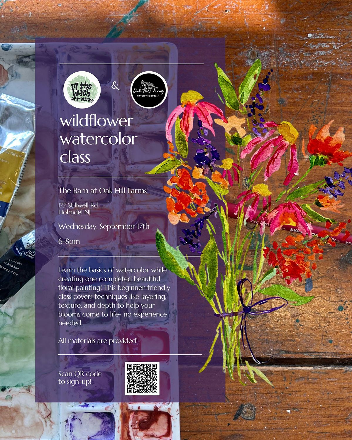 Wildflower Watercolor Class