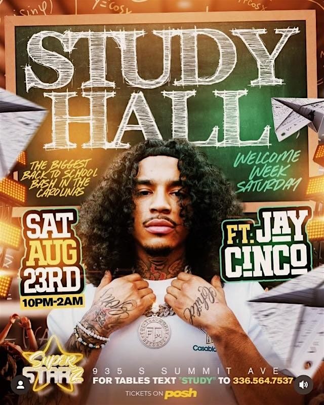 Aug 23 Jay Cinco live in the building Text 704-674-2207 for tables