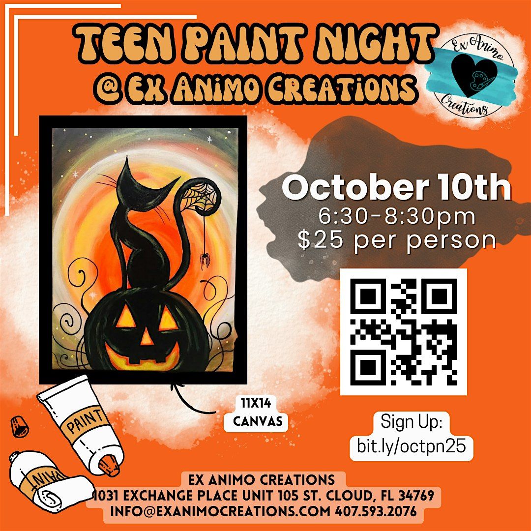 October Teen paint Night