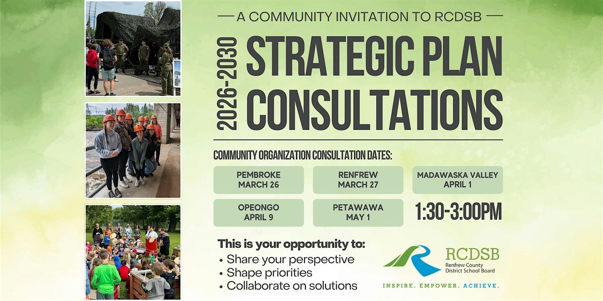 Pembroke Strategic Plan Consultation for Community Partners