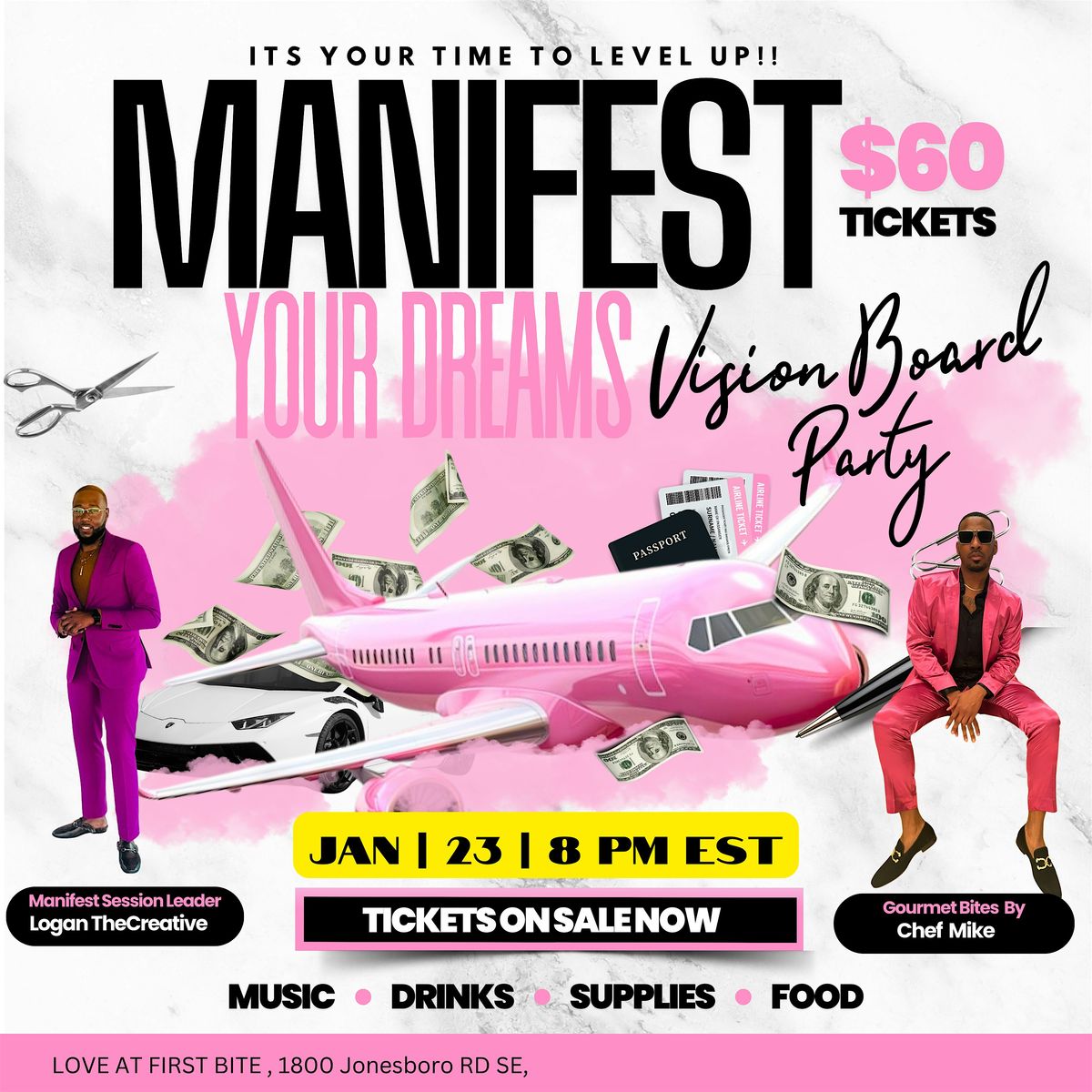 Manifest Your Life Vision Board Party