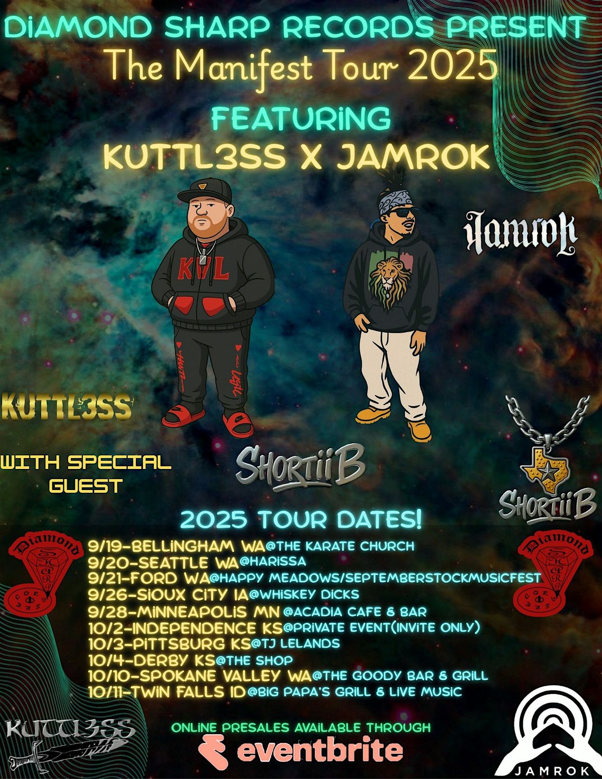 Diamond Sharp Records Presents The Manifest Tour Feat. Jamrok & Kuttl3ss