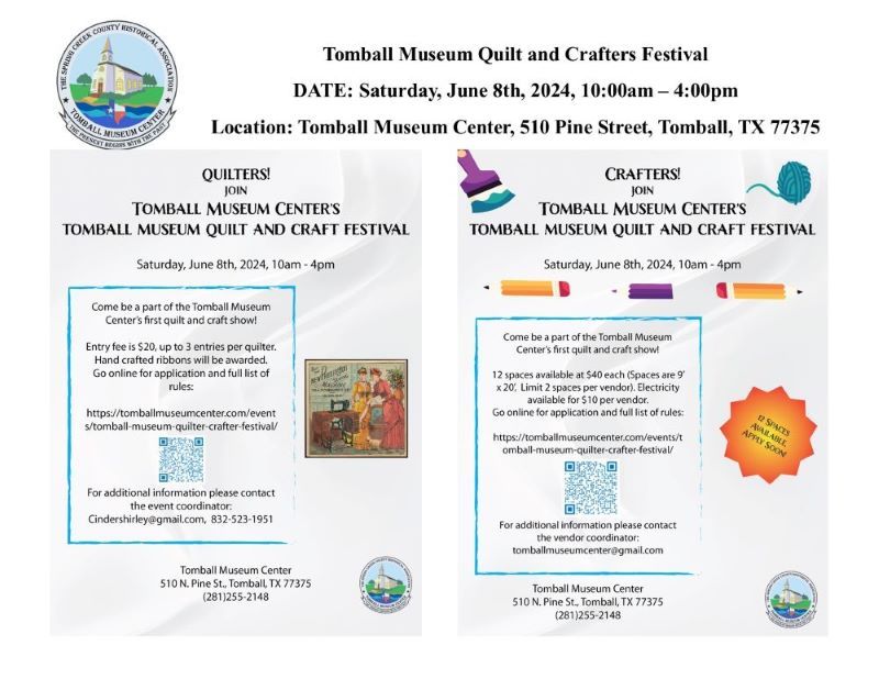 Tomball Museum Quilt and Crafters Festival