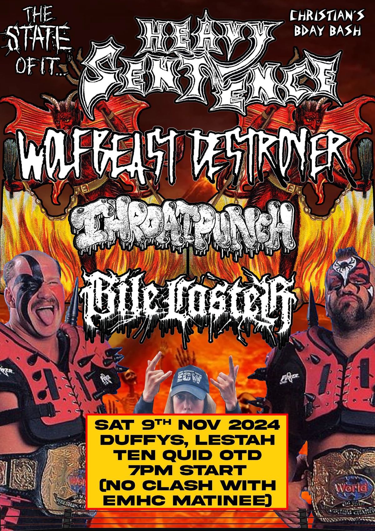 HEAVY SENTENCE \/ WOLFBEAST DESTROYER \/ THROATPUNCH \/ BILE CASTER