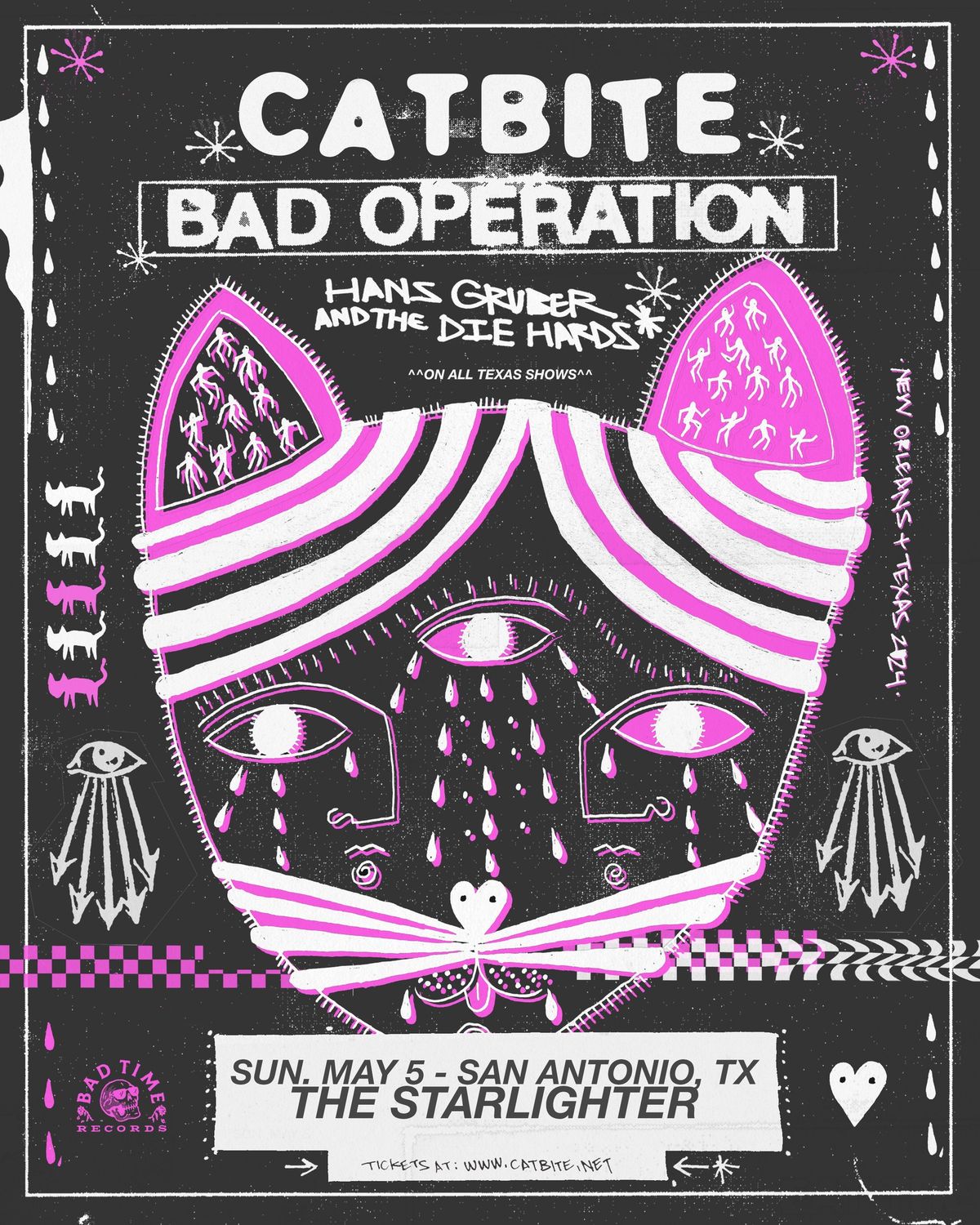 Catbite + Bad Operation + Hans Gruber & the Die Hards + Young Costello at The Starlighter!