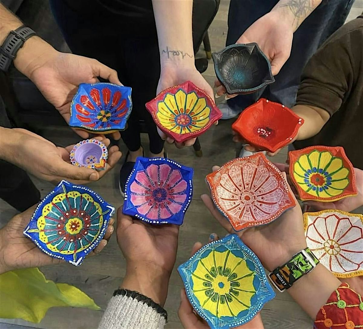 Diwali Art Social:  Diya Painting Workshop