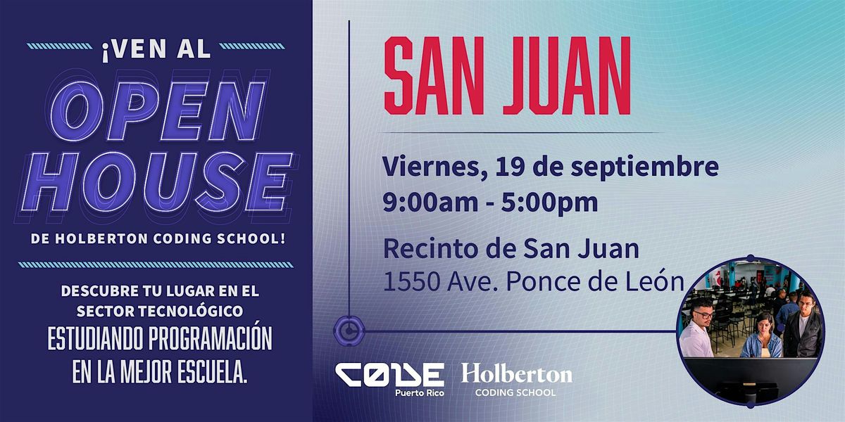 Holberton Coding School  Open House San Juan