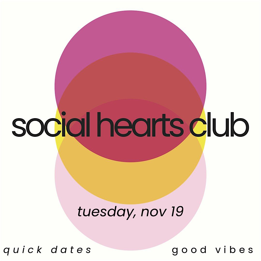 Social Hearts Club Speed Dating FEMALE ticket