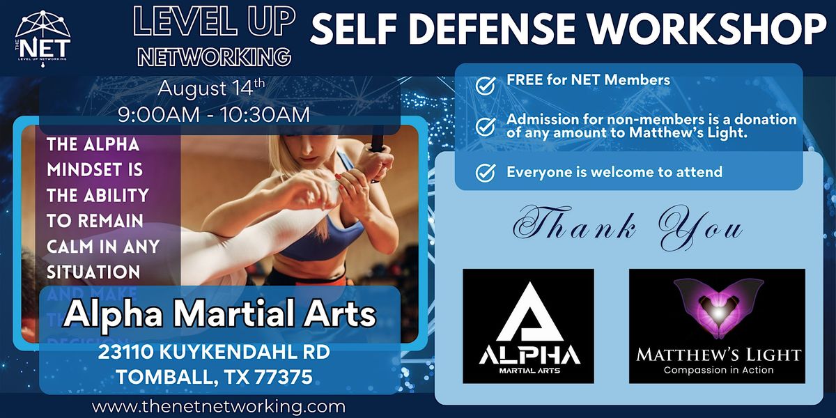 Self Defense Workshop with The NET and Alpha Martial Arts