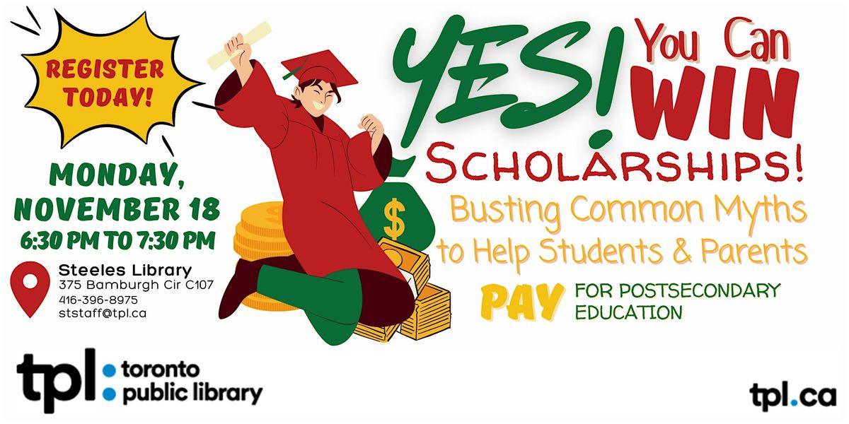 YES!  You can WIN Scholarships!