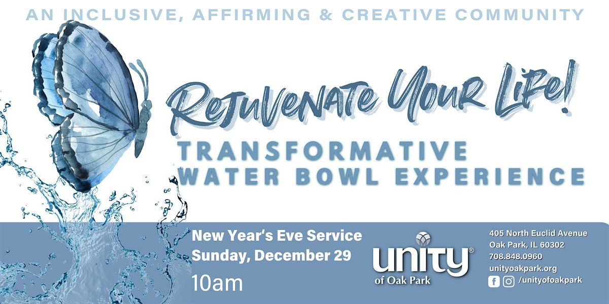 Rejuvenate your Purpose! Water Bowl Celebration