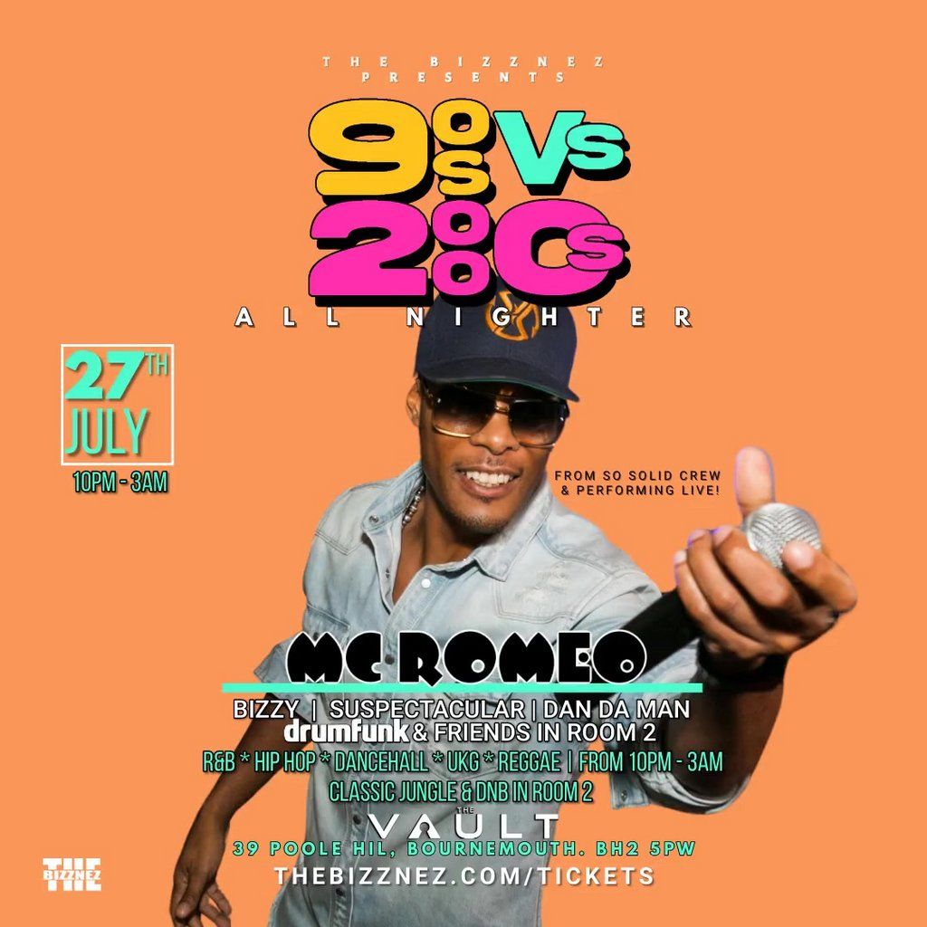 90s Vs 2000s All Nighter! Bournemouth (Saturday July 27)