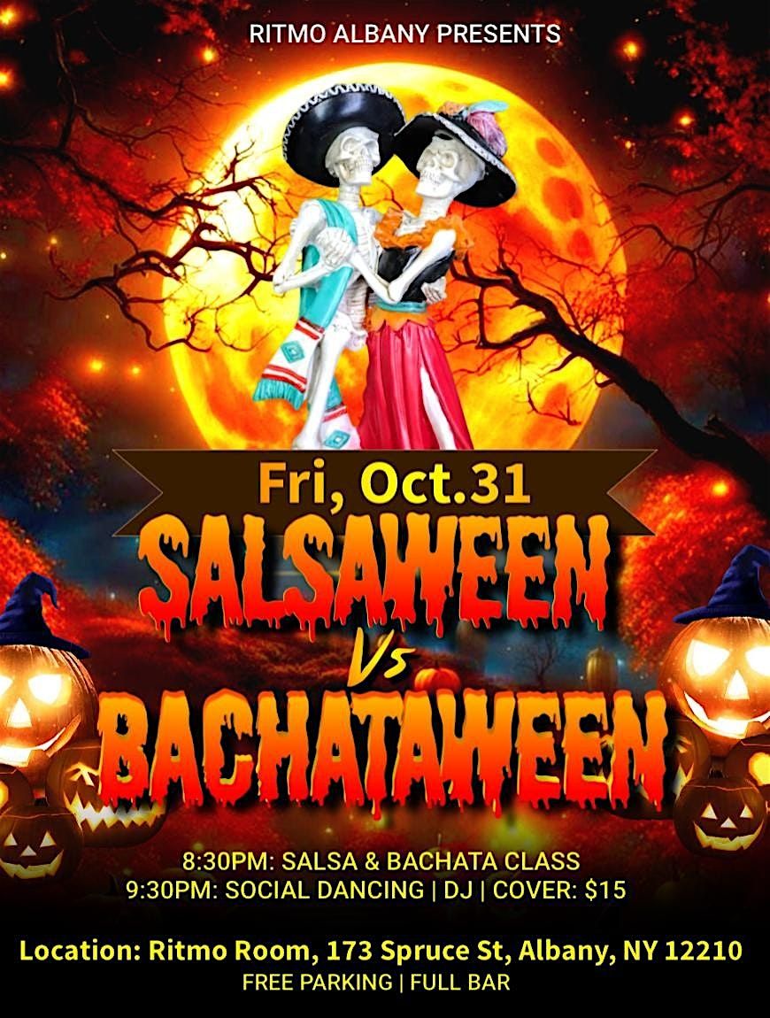 SalsaWeen vs. BachataWeen at Ritmo Room, Albany, NY!