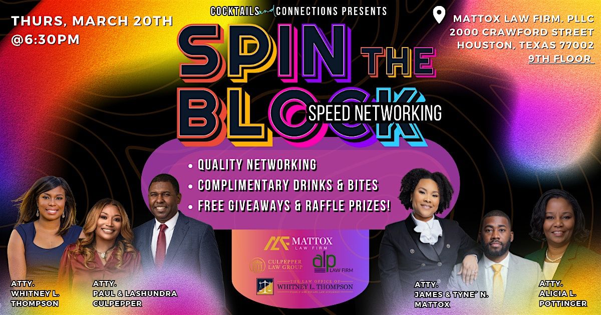 Spin The Block: Speed Networking