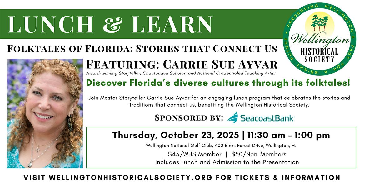 Lunch & Learn - Folktales of Florida: Stories that Connect Us