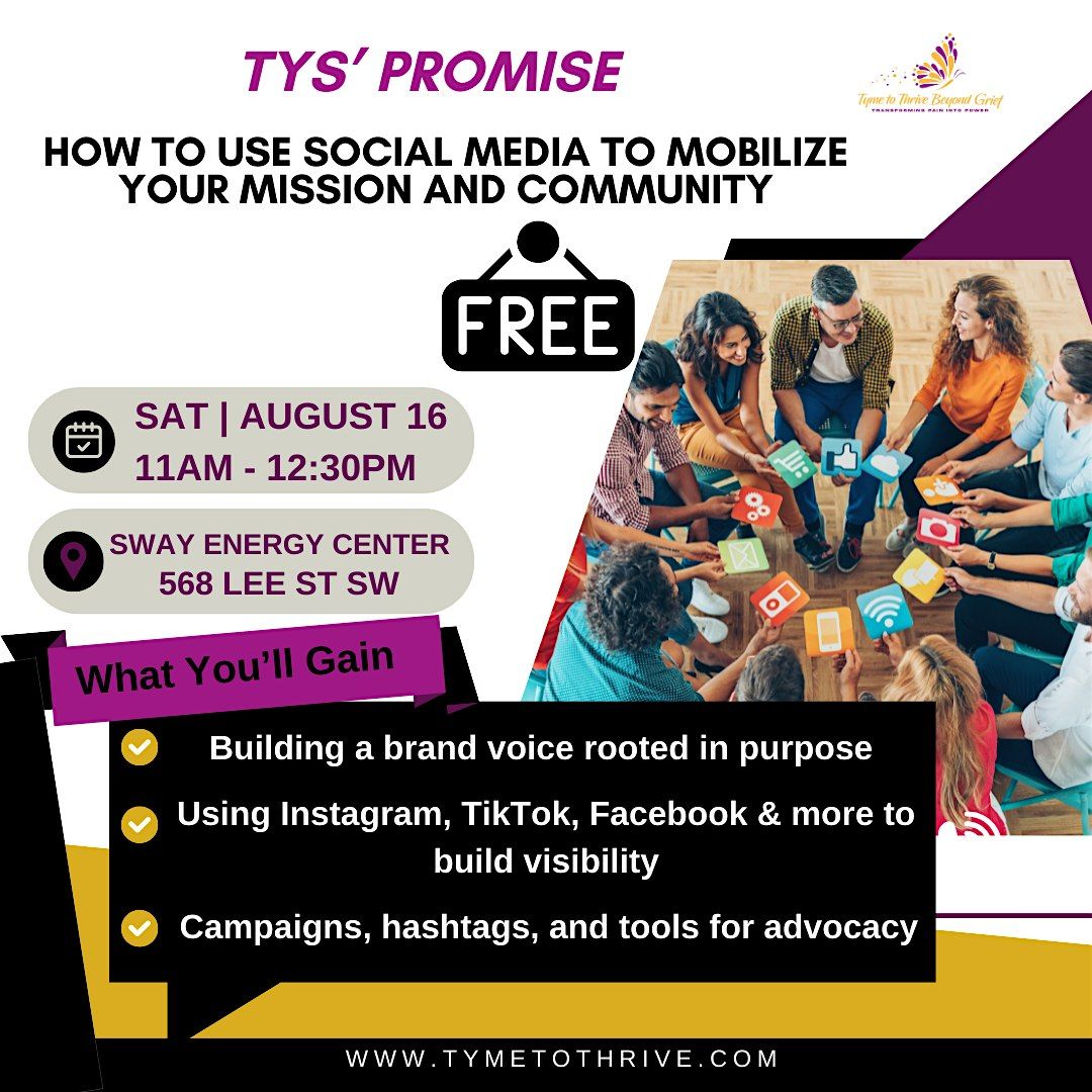 FREE MASTERCLASS : How to Use Social Media to Mobilize Your Organization