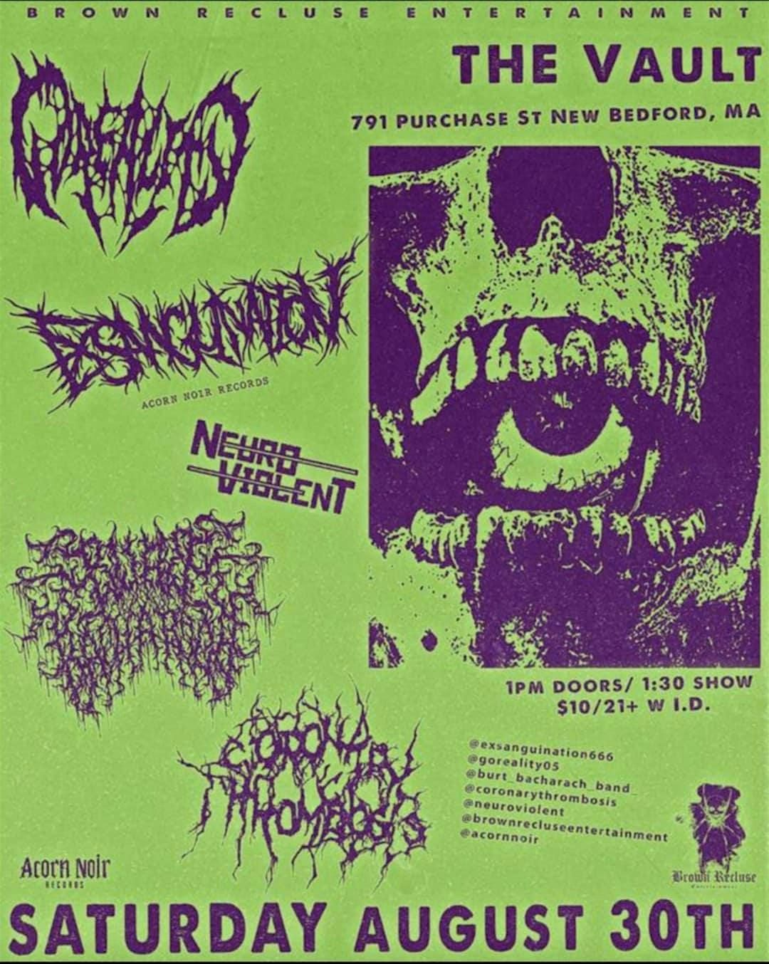 Exsanguination\/Goreality\/Burt Bacharach\/Coronary Thrombosis\/Neuro Violent