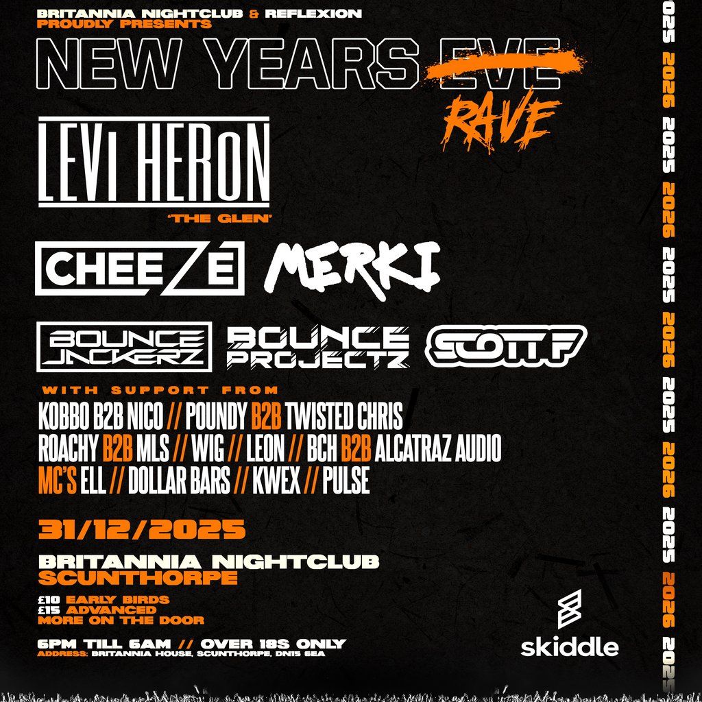 NYE with LEVI HERON (The Glen) + CHEEZE, BOUNCE PROJECTZ & More!