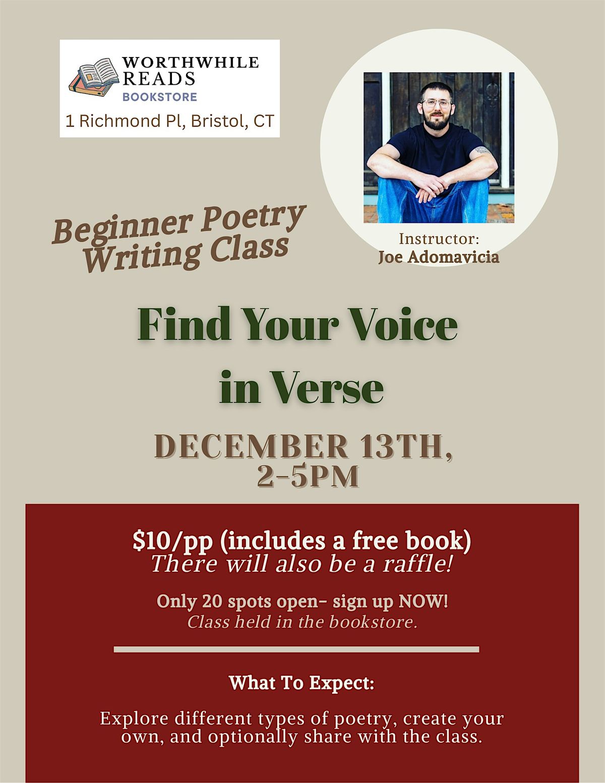 Poetry Workshop: Find Your Voice in Verse