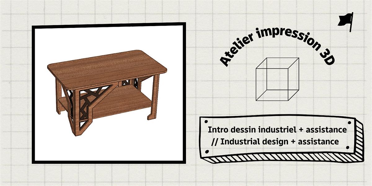 Intro au dessin industriel (mod\u00e9lisation 2D-3D)  \/\/  Intro 2D-3D modeling