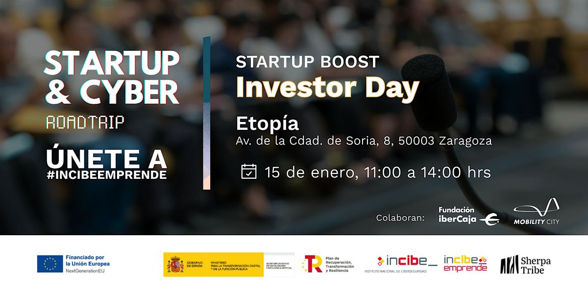 Investor Day - Startup Boost Zaragoza