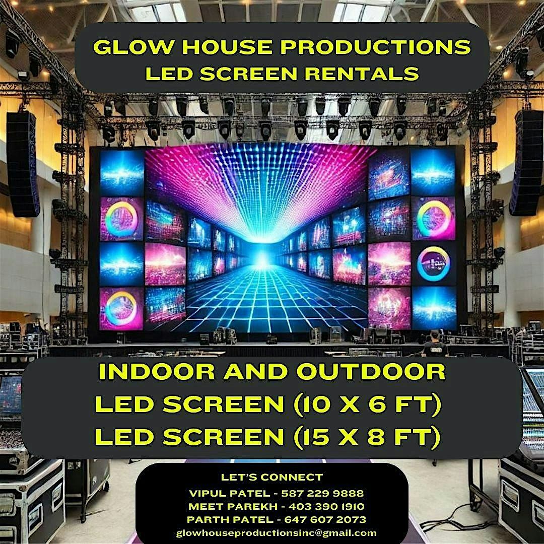 BOOK YOUR LED SCREEN RENTALS