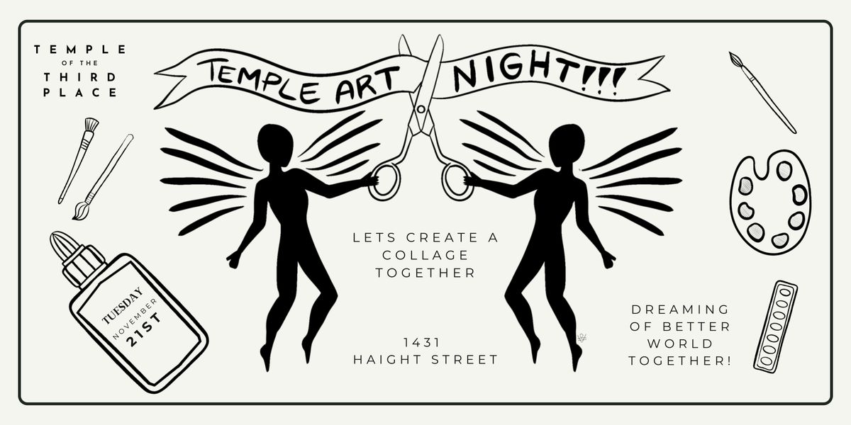 Temple Art Night: Collaborative Collage