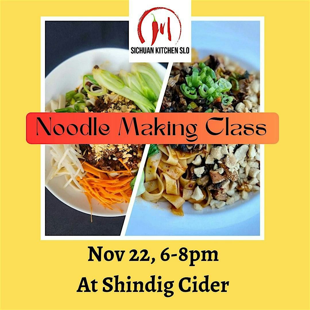 Noodle Making Class at Shindig Cider