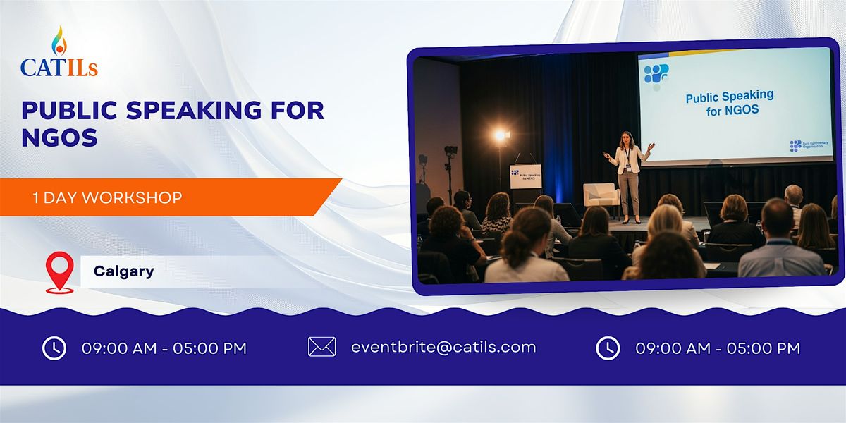 Public Speaking for NGOs: 1 Day Session in Calgary