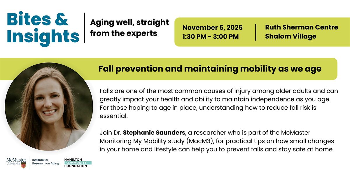 Bites & Insights: Fall prevention and maintaining mobility as we age