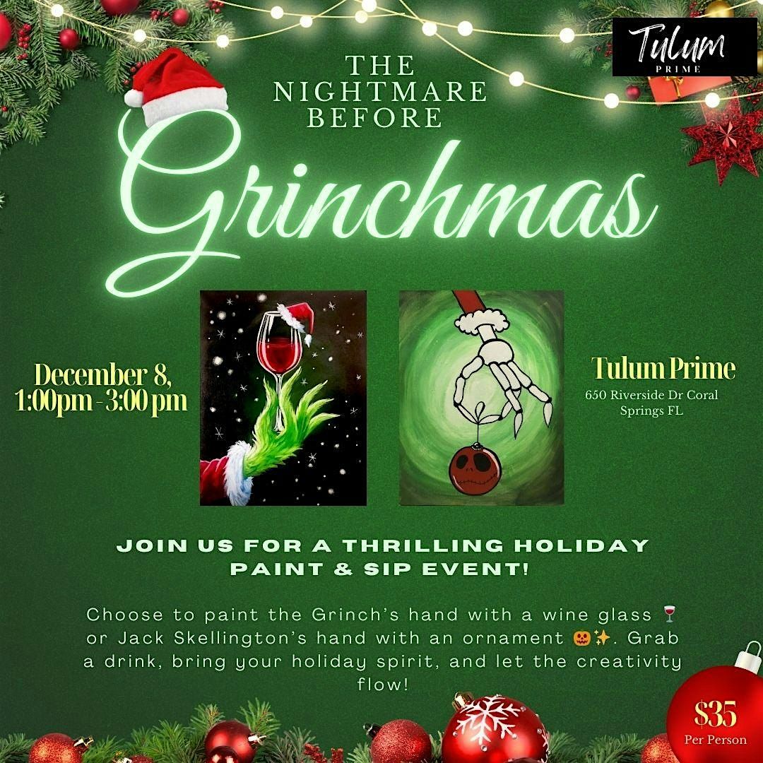 The Nightmare Before Grinchmas Paint & Sip