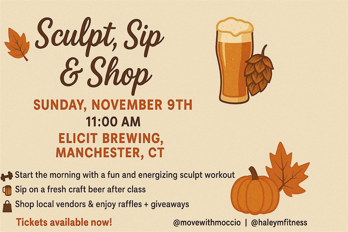 Sculpt, Sip & Shop