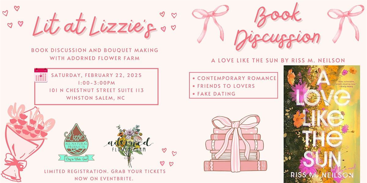 Lit at Lizzie\u2019s: Book Club & Blooms