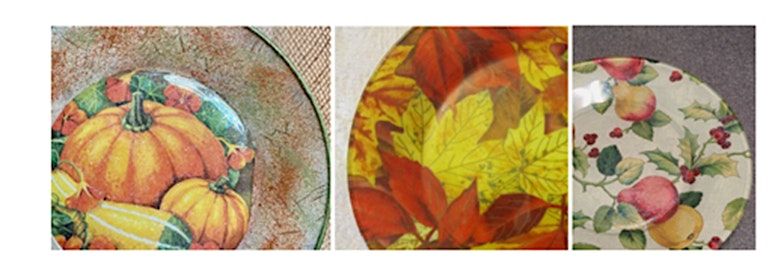 Thanksgiving Decoupage Dinner Plates 4 You