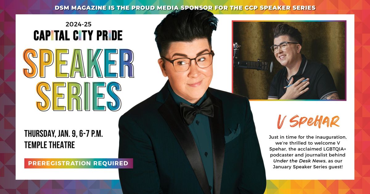 Capital City Pride Speaker Series: V Spehar