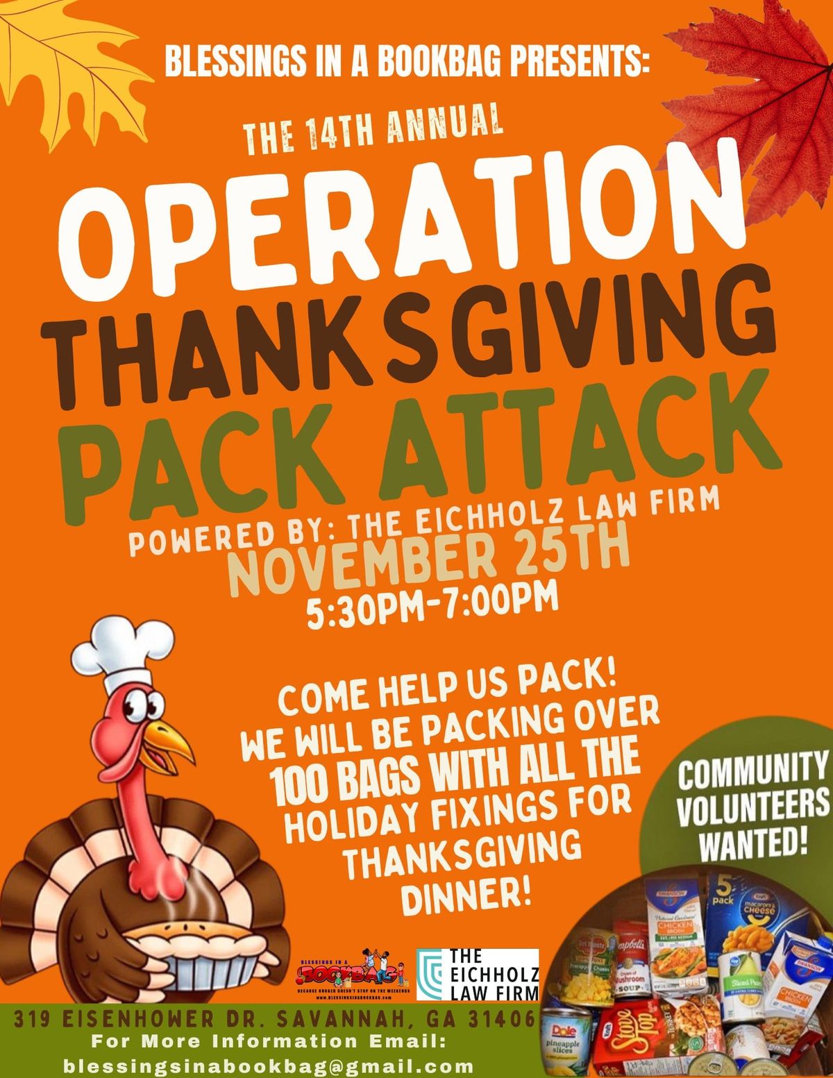 14th Annual PACK ATTACK and Giveaway for Thanksgiving