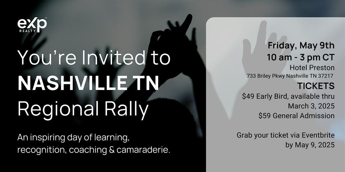 Nashville  eXp Regional Rally - May 9, 2025