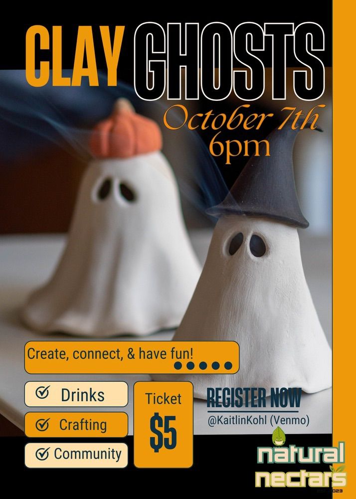 diy clay ghosts \ud83d\udc7b