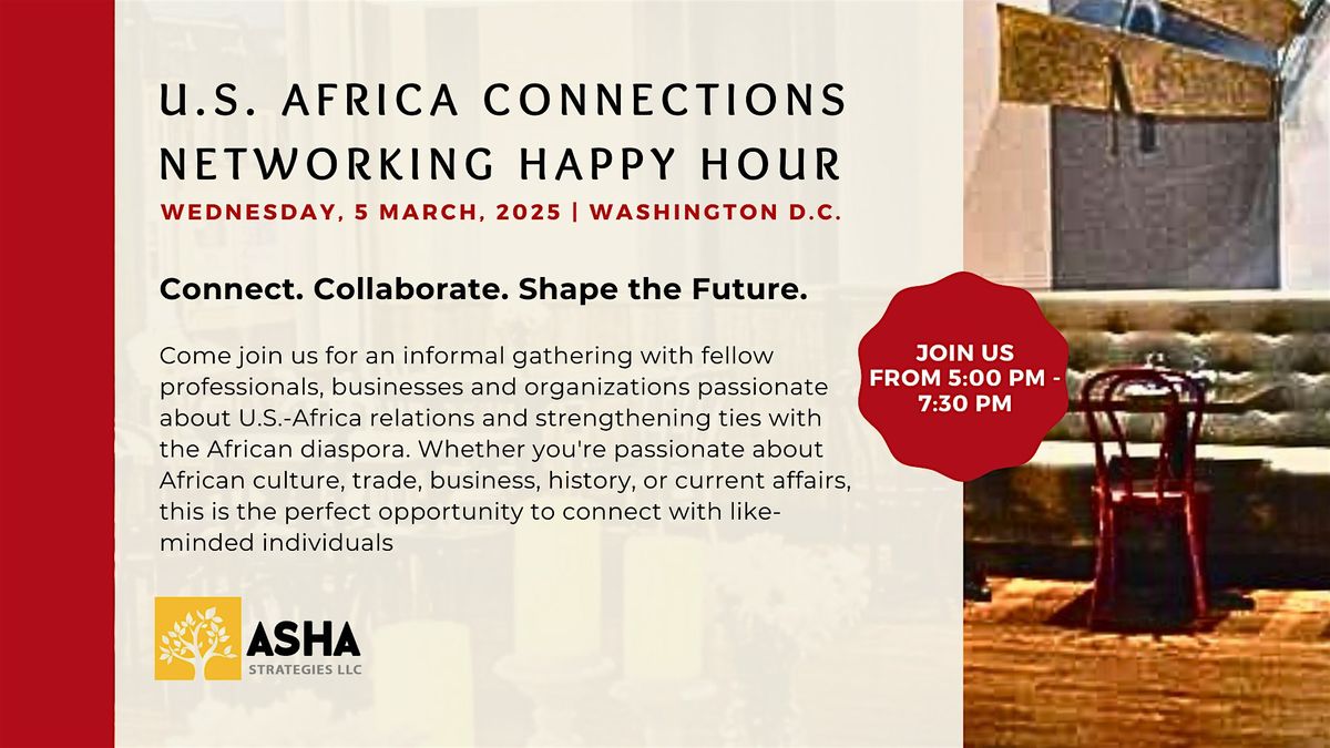 March: U.S. Africa Connections Networking Happy Hour