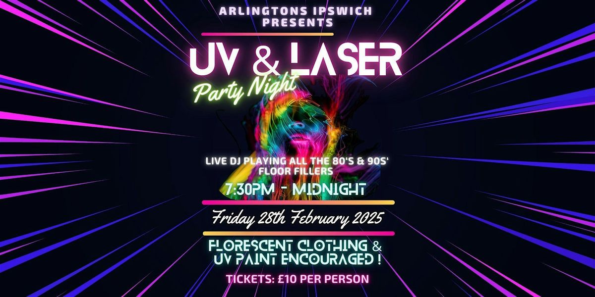 UV & Laser 80s & 90s party