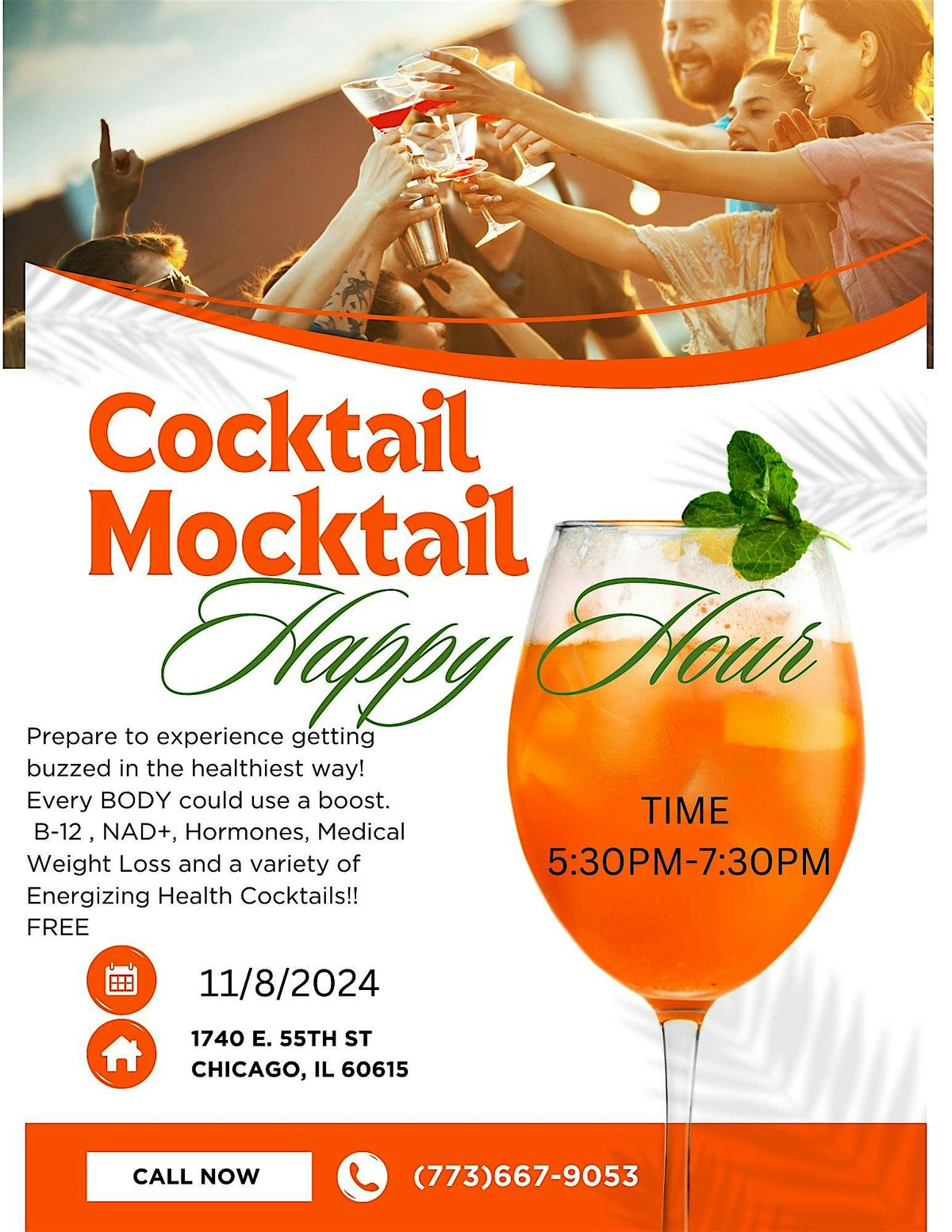 Cocktails Mocktails and MONEY Happy Hour