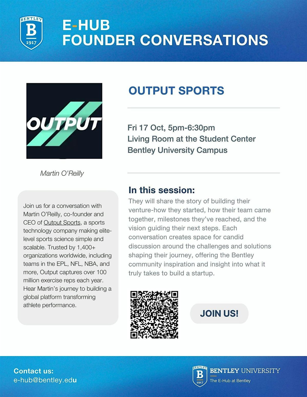 Bentley E-Hub: Founders Conversations x Output Sports