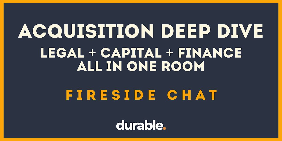 Acquisition Deep Dive: Legal, Capital & Finance in One Room