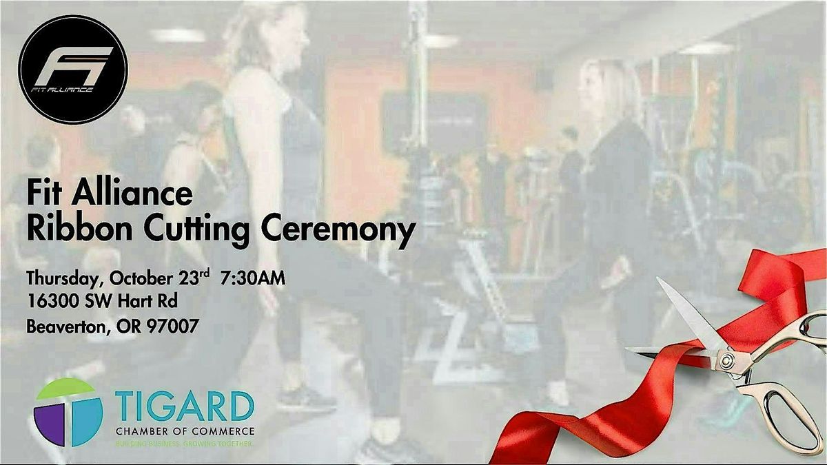 Good Morning Tigard and Ribbon Cutting Hosted by Fit Alliance